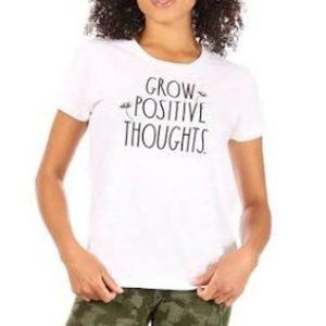 Rae Dunn Grow Positive Thoughts White Extra Large